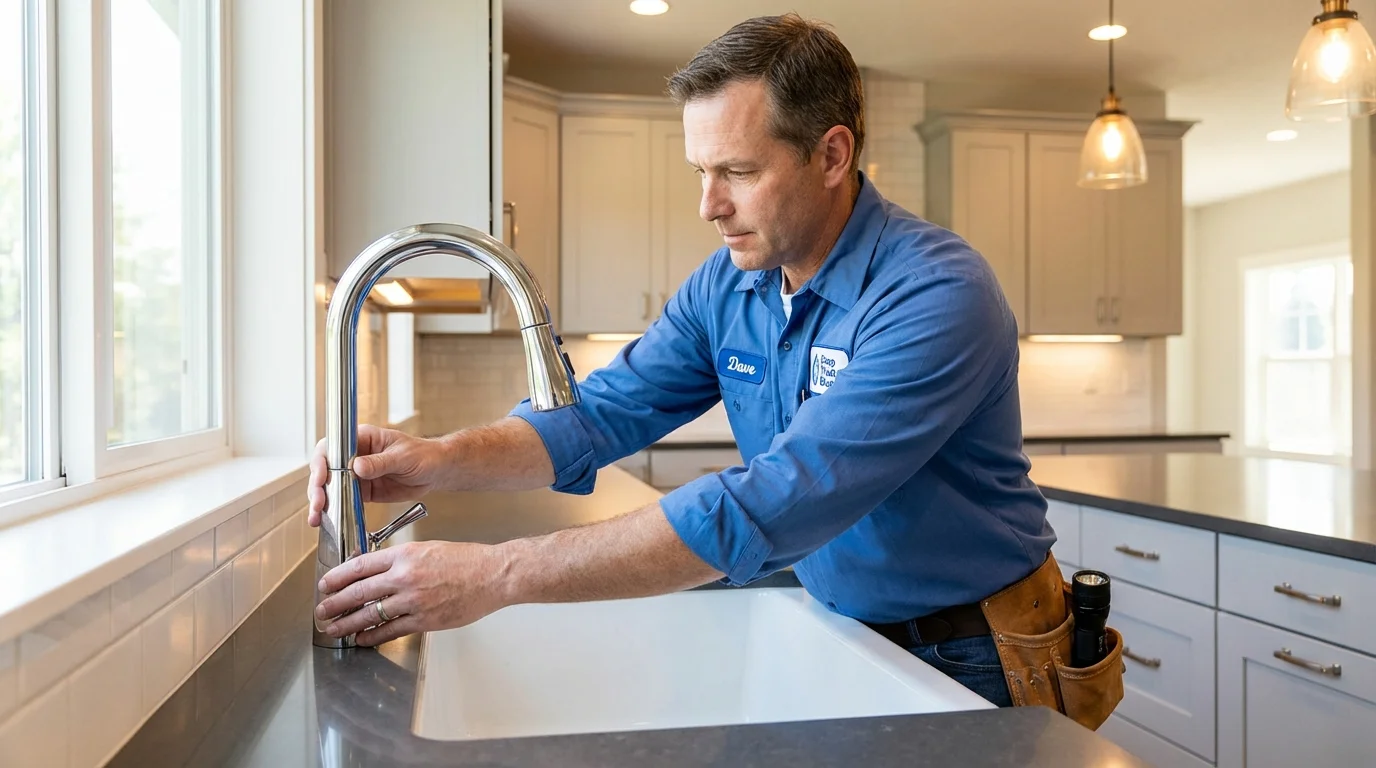 Kitchen faucet installation by Johns Plumbing LLC in Coon Rapids
